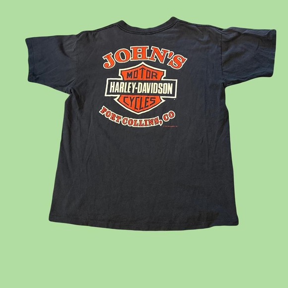 y2k vintage VINTAGE 1993 HARLEY DAVIDSON STURGIS BADLANDS BLACK HILL RALLY - Picture 2 of 8